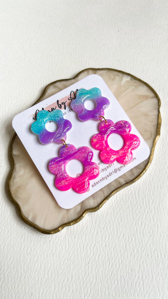 Mermaid Collection Earrings - Flowers