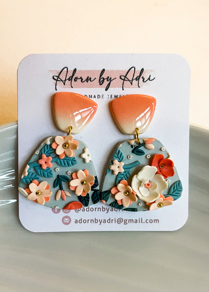 Summer Floral Earrings - Fan